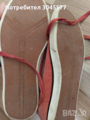 Боти кецове обувки Diesel,  стелката 22,5 см, снимка 3 - Детски обувки - 36903345