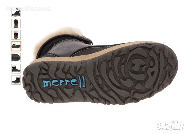 туристически /градски  изолирани боти  MERRELL Tremblant Mid Polar Waterproof  номер 38 , снимка 3 - Дамски боти - 35351493