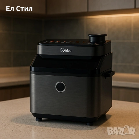 Midea DualTaste Air Fryer MF-CY75C2 – 7L капацитет, JuicyLock технология, снимка 4 - Уреди за готвене на пара - 53879851