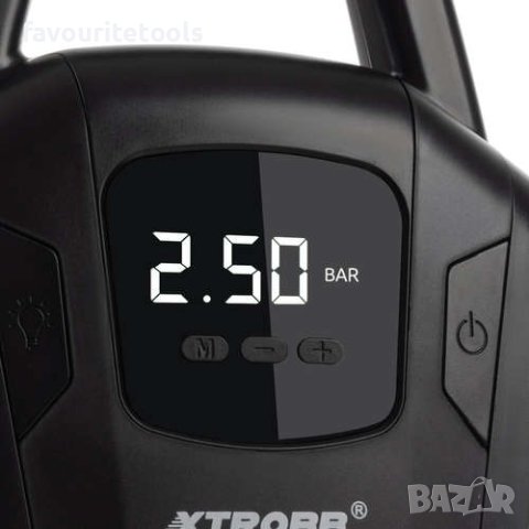 Автомобилен компресор Xtrobb 12V, 10 bar, 2,8м захранващ кабел, LCD дисплей, снимка 4 - Аксесоари и консумативи - 42562516