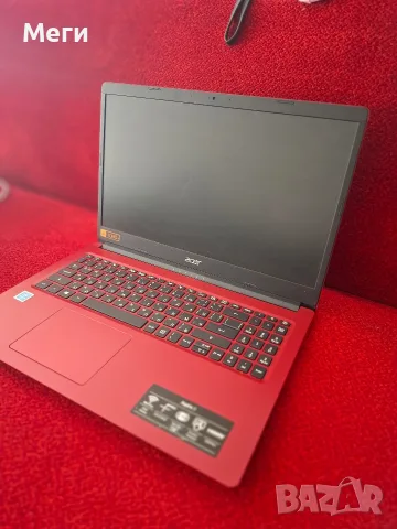 Продавам изключително запазен и стилен червен лаптоп Acer