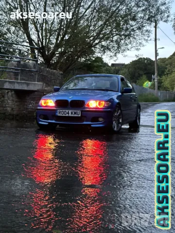 Ангелски очи многоцветни RGB LED Фарове Angel Eyes DRL за кола 2x131 и 2x146 mm за BMW, снимка 14 - Аксесоари и консумативи - 48039732