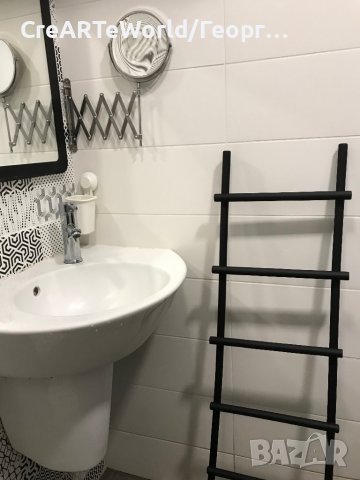 Стойка поставка стълба за кърпи хавлии баня, снимка 3 - Други - 36595292