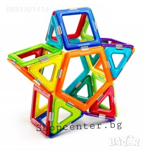 Магнитен конструктор Многоцветен , снимка 5 - Конструктори - 39550293