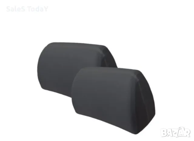 Калъф за подглавник в цвят графит, 2бр в комплект, снимка 2 - Аксесоари и консумативи - 48596583