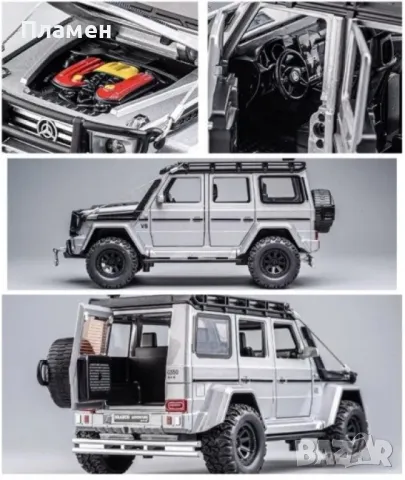 Метална количка Mercedes Benz Brabus Светлинни и звукови ефекти, мащаб 1:24, снимка 3 - Коли, камиони, мотори, писти - 48893246