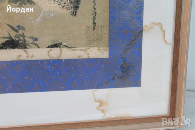 Японска репродукция с рамка и стъкло, снимка 6 - Картини - 50474554