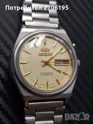 Vintage Orient Automatic 21 jewels- Ориент автоматик 21 камъка , снимка 5 - Мъжки - 54360013