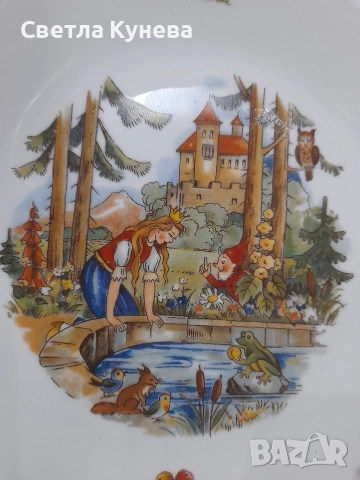 Чинийка с декор детски мотиви , снимка 2 - Чинии - 52969954