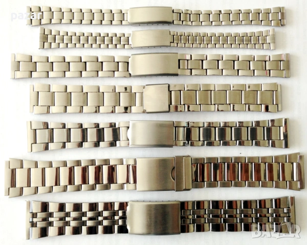 Неръждаема Стоманена Верижка Ръчен Часовник Метална Каишка Размер 14 16 18 20 22мм