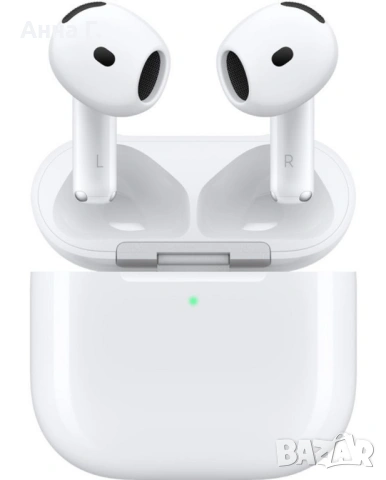 Безжични слушалки Apple - AirPods 4, TWS, бели, снимка 3 - Безжични слушалки - 53356741