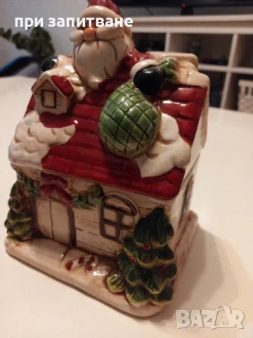 Керамична коледна къщичка кутия, голяма. 