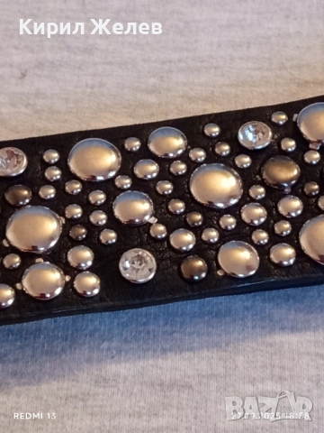 Фешън модел дамски кожен колан с капси много красив 24299, снимка 4 - Колани - 51859328