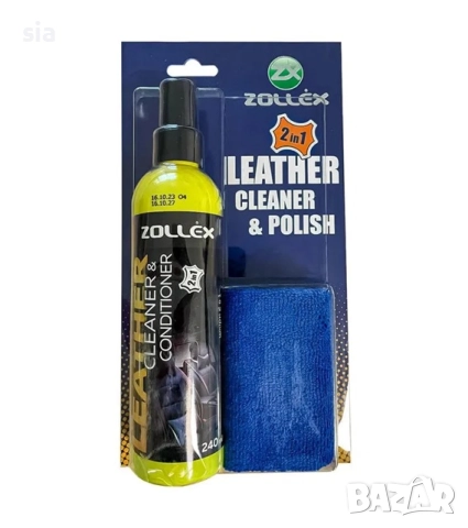 Препарат за почистване на кожа с гъба, 240 мл