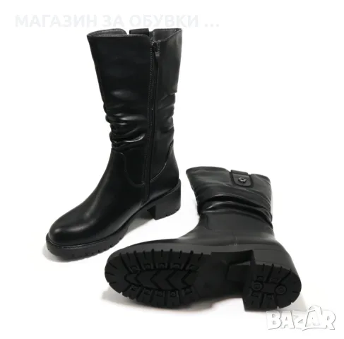 ДАМСКИ БОТУШИ - код: Б1029, снимка 3 - Дамски ботуши - 48393196