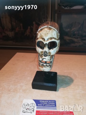 ЧЕРЕП НА СТОЙКА 20Х10Х10см 1311201933, снимка 2 - Колекции - 30778872