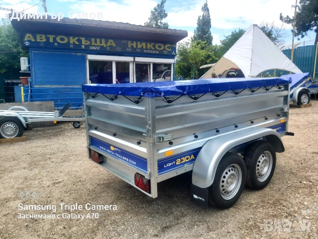 Туристическо ремарке VESTA LIGHT 23DA с допълнителни канати и плосък брезент, снимка 6 - Ремаркета - 52100629