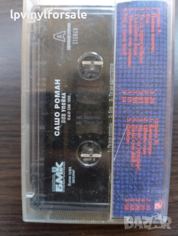  Сашо Роман ‎– Без Упойка , снимка 2 - Аудио касети - 51858970