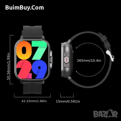 Мултифункционален смарт часовник, снимка 3 - Смарт гривни - 53062483