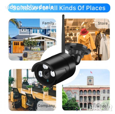 Super Ultra HD 5 MPx IR-CUT 3 АRRAY Метална Водоустойчива H.265 WI-FI IP Камера IP67 Защита mSD Слот, снимка 10 - IP камери - 31250193