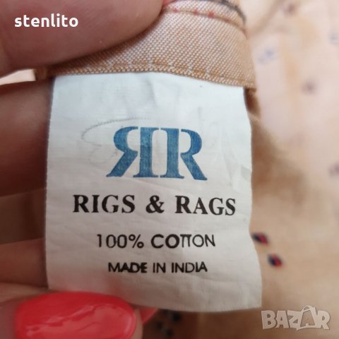 Мъжка риза Rigs & Rags размер М, снимка 14 - Ризи - 34110161