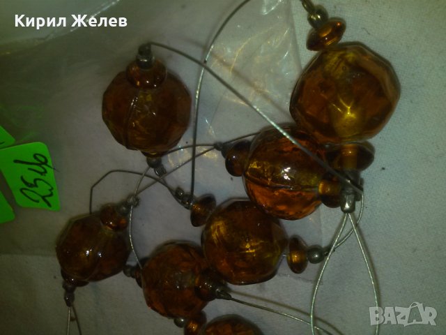 ФАСЕТИРАНО МУРАНО ВЕНЕЦИАНСКО СТЪКЛО АРТИСТИЧНО КОЛИЕ СТАРО 72401, снимка 7 - Колиета, медальони, синджири - 29638090