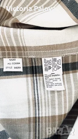 НОВА Карирана Риза Chaps Ralph Lauren | Винтидж Уникат от 90-те (Размер XL/2XL), снимка 13 - Ризи - 55967184