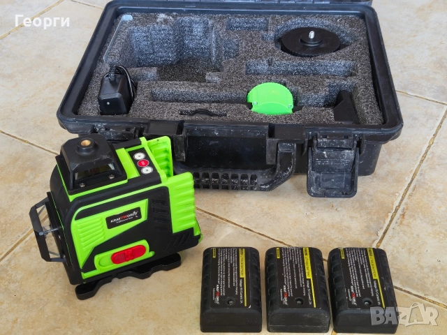 Лазерен нивелир Kraftworld, снимка 4 - Други инструменти - 52924087