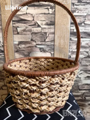 Нови плетени кошници с метал, снимка 9 - Декорация за дома - 50163931