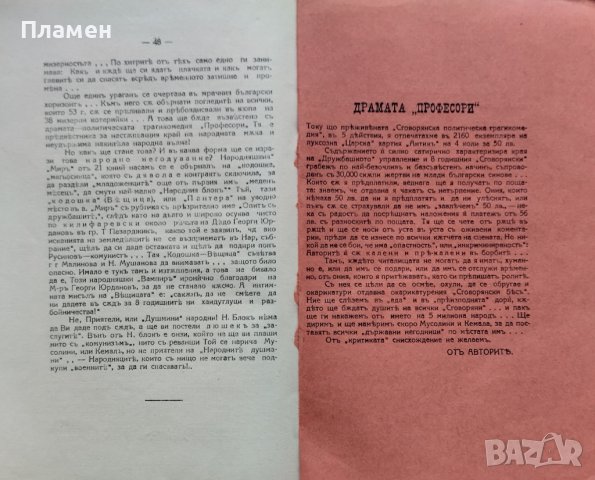 Политическа трагикомедия "Професори" Железъ Б. Железовъ, Димо Зафиркинъ, снимка 7 - Антикварни и старинни предмети - 42853252