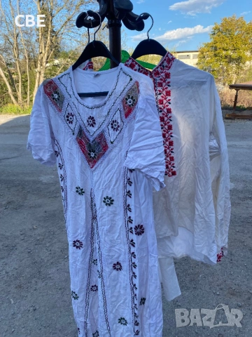 Рокля с бродерия, снимка 3 - Рокли - 54351006