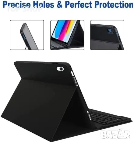 Нов Калъф с Bluetooth клавиатура таблет iPad 10 Gen 10.9 инча Айпад