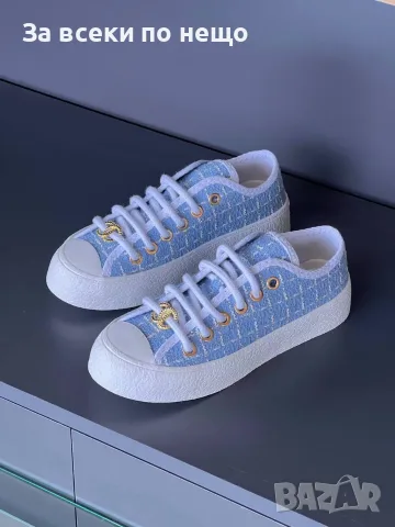Chanel Дамски Маратонки👟Дамски Спортни Обувки Шанел👟Кецове - 2 Цвята Код SEM-271, снимка 7 - Маратонки - 55779037