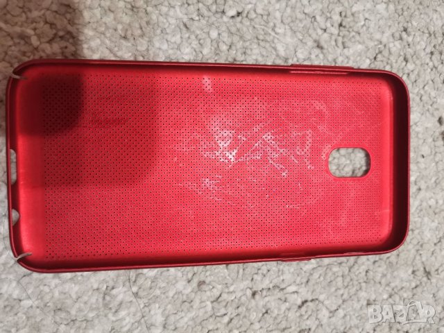 Нов червен твърд кейс + стъклен протектор за Samsung J5 2017, снимка 3 - Калъфи, кейсове - 26841219