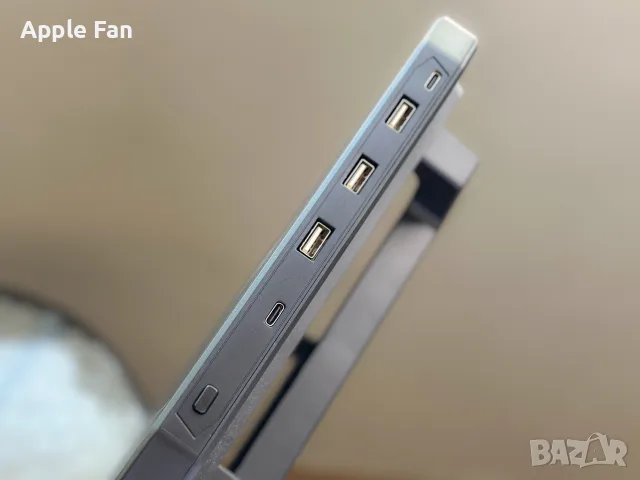Стойка за монитор светеща RGB с портове за зареждане, снимка 5 - За дома - 55778618