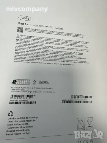 Таблет Apple iPad Air 11'' M3 Cell 128gb 100%bh, снимка 8 - Таблети - 55817194