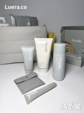 Rhode сет Gazing Milk + Barrier Restore +
Pineapple Cleaner | несесер, снимка 9 - Козметика за лице - 56140153