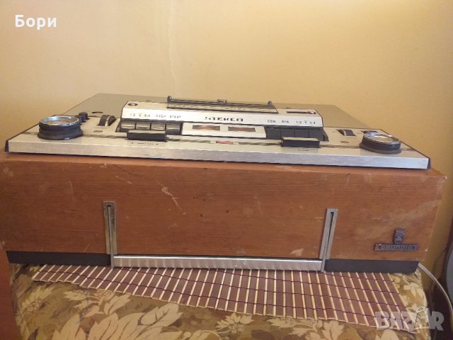 Лампов GRUNDIG HI FI TS 340 deluxe  1967г, снимка 3 - Декове - 29581210