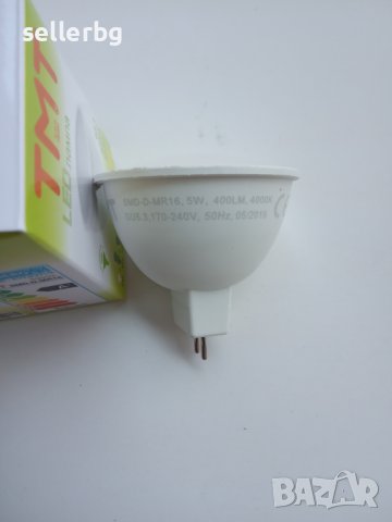 LED лампа / крушка / луничка 5W, 240V, Gu5.3, 400lm, снимка 1 - Крушки - 37485073