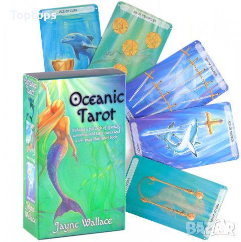 Разкошни таро карти с русалки: Mermaid Tarot и Oceanic Tarot, снимка 9 - Карти за игра - 34173963