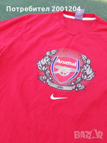 Мъжка памучна тениска на Арсенал - Arsenal - Nike, снимка 2 - Тениски - 30952864