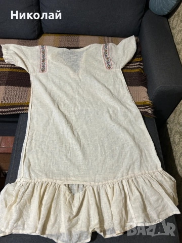 Стара Бродирана Кенарена Дамска Риза за Народна Носия, снимка 8 - Антикварни и старинни предмети - 52310736