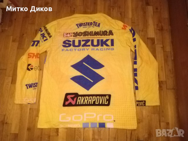 Suzuki akrapovic Thor маркова тениска мотори размер реален ХХЛ, снимка 7 - Други спортове - 42792594