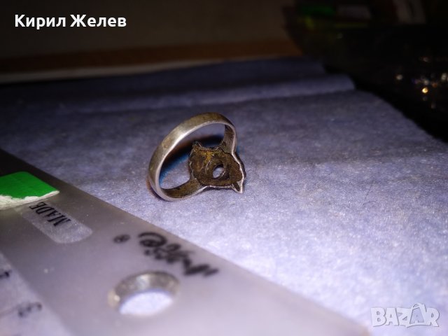 СТАР СРЕБЪРЕН ПРЪСТЕН СРЕБРО 925 с ПРАЗНО ГНЕЗДО За ВГРАЖДАНЕ на СКЪПОЦЕНЕН КАМЪК 34415, снимка 13 - Антикварни и старинни предмети - 39654073
