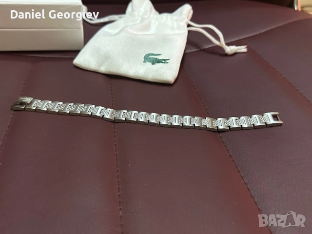 Нова гривна Lacoste Metropole от неръждаема стомана., снимка 6 - Гривни - 53229083