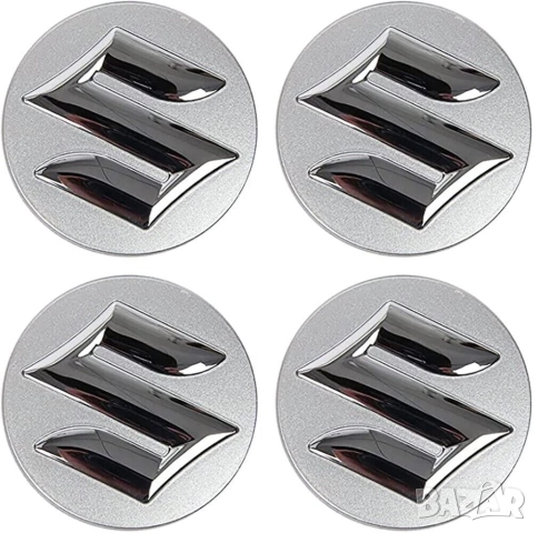 Комплект 4 броя 54мм капачки за джанти Suzuki Черни или Сиви, снимка 3 - Аксесоари и консумативи - 52872168
