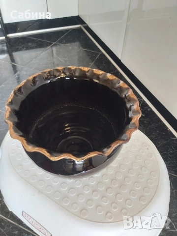 Керамична кашпа, снимка 4 - Саксии и кашпи - 51486901