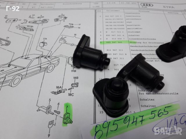 895947565**NEU**AUDI**PORSCHE**МАНШОН ЗА ШАЛТЕРА НА ЦЕНТРАЛНОТО ЗАКЛЮЧВАНЕ НА ВРАТИТЕ**, снимка 4 - Части - 38898239