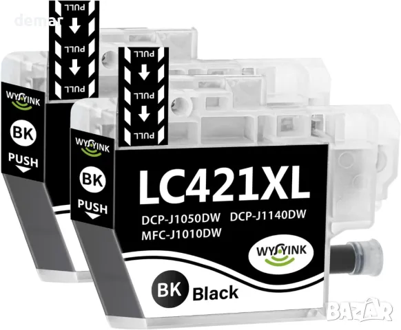 LC421XL Касети с мастило за Brother LC421 XL LC421XL LC421VAL LC421XLVAL - 3 черни