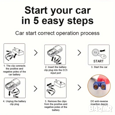 Jump Starter (бичѐ) - 12V/2000А бустер за подаване на ток и Power Bank , снимка 8 - Аксесоари и консумативи - 51944585